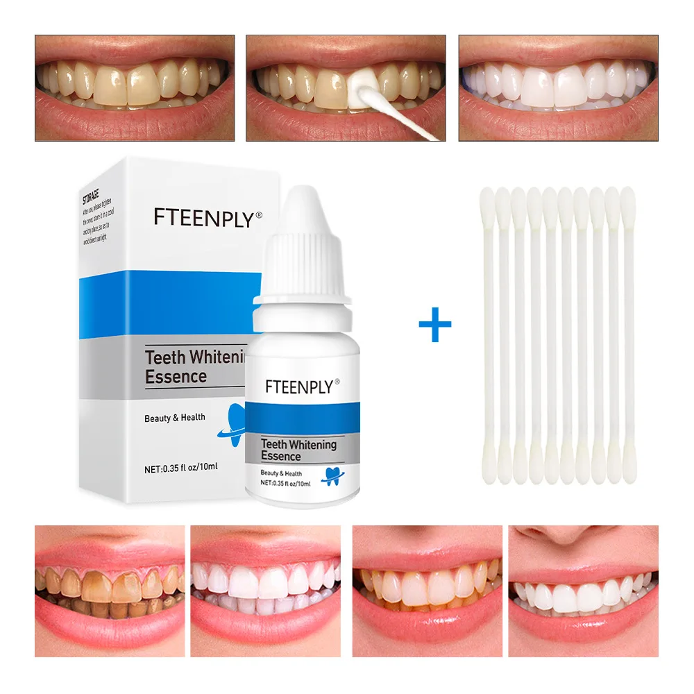 Teeth Whitening Flash - FTEENPLY ฟันไวท์เทนนิ่ง Oral สุขอนามัยทำความสะอาดเซรั่มลบคราบจุลินทรีย์ฟอกสีฟันเครื่องมือทันตกรรม Care