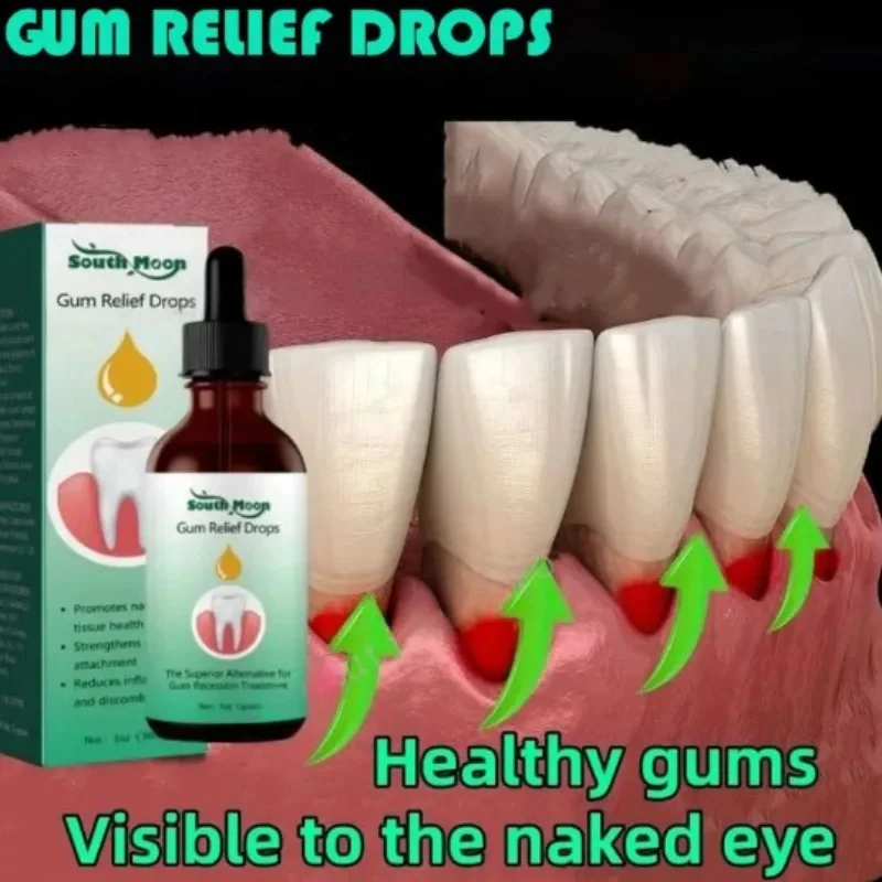 Teeth Whitening Paste - Gum Repair หยดบรรเทาถอนเหงือกบวมหมากฝรั่งทําความสะอาด Oral Periodontal สุขอนามัยลบคราบลบสีเหลือง