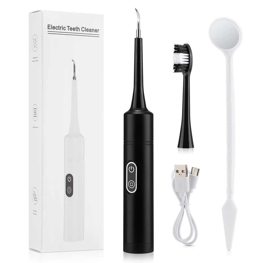 Teeth Whitening Products - เครื่องขจัดคราบหินปูนไฟฟ้าแบบสั่นสะเทือน ช่วยฟอกสีฟัน ขจัดคราบพลัค คราบกาแฟ คราบบุหรี่ กำจัดคราบหินปูน