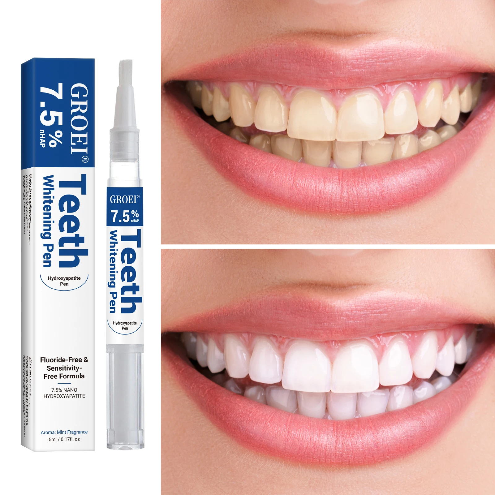 ปากกาฟอกสีฟันไฮดรอกซีอะพาไทต์  - Teeth Whitening Paste บทวิจารณ์และราคา