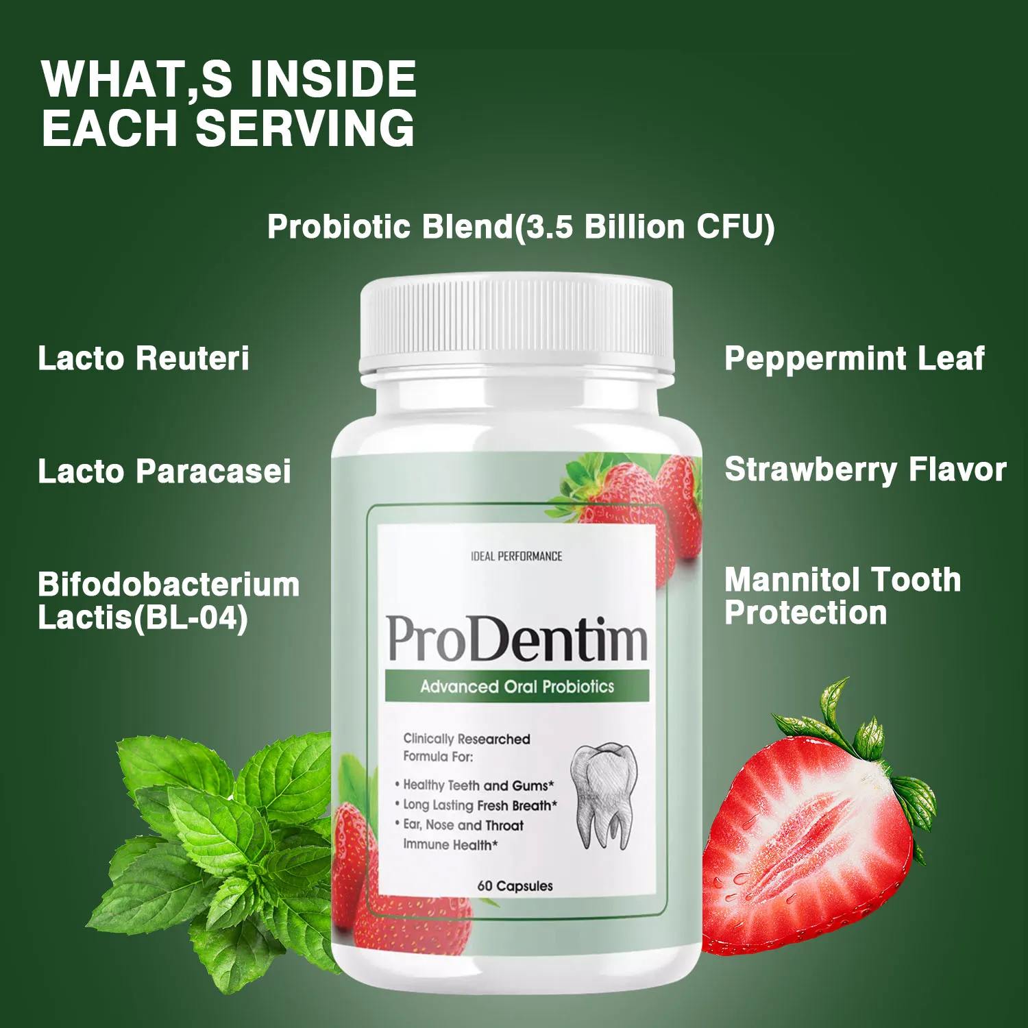 โปรไบโอติกส์ขั้นสูงสำหรับช่องป - Teeth Whitening Gum บทวิจารณ์และราคา