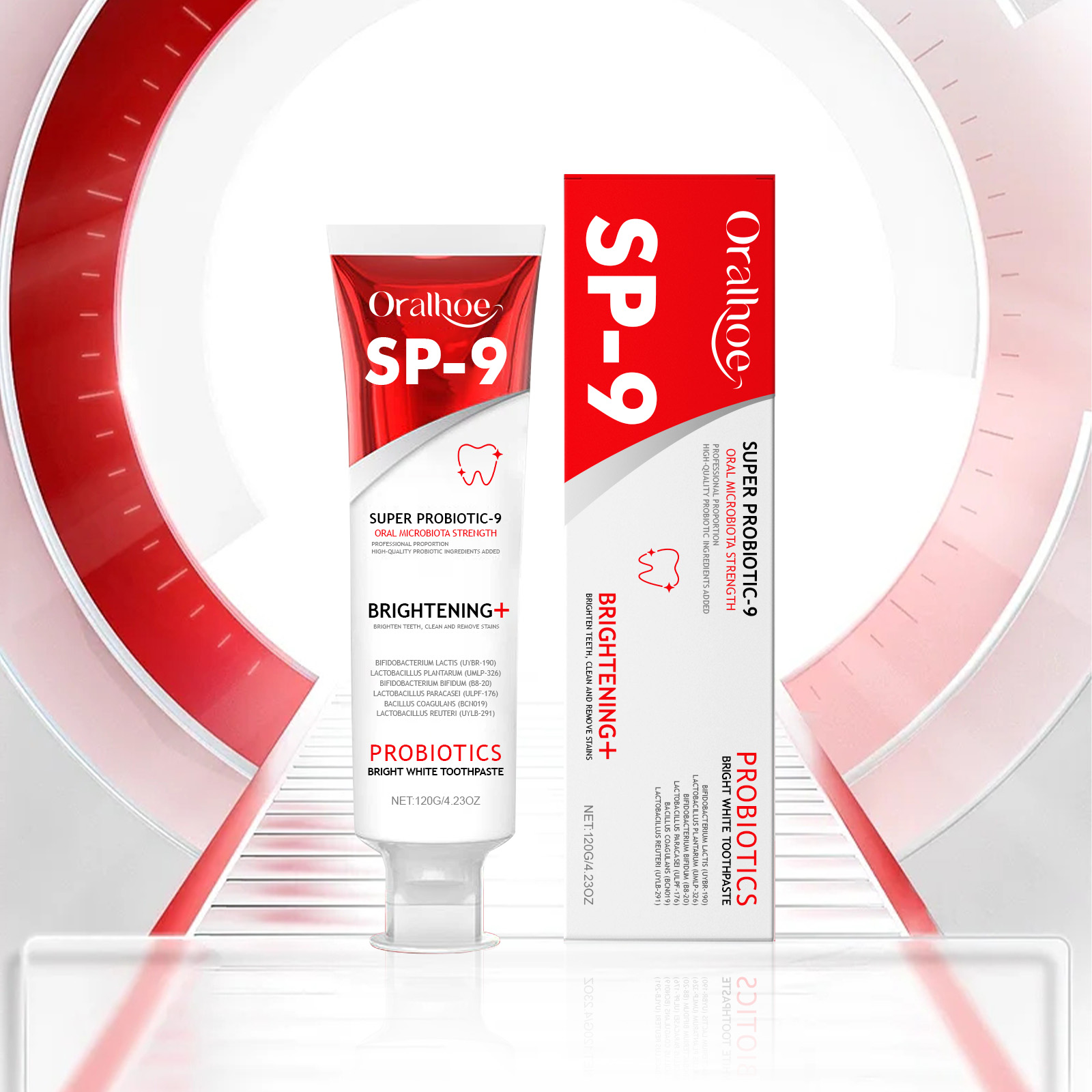 ยาสีฟันโปรไบโอติก Sp-9 ทำความส - Teeth Whitening Cream บทวิจารณ์และราคา