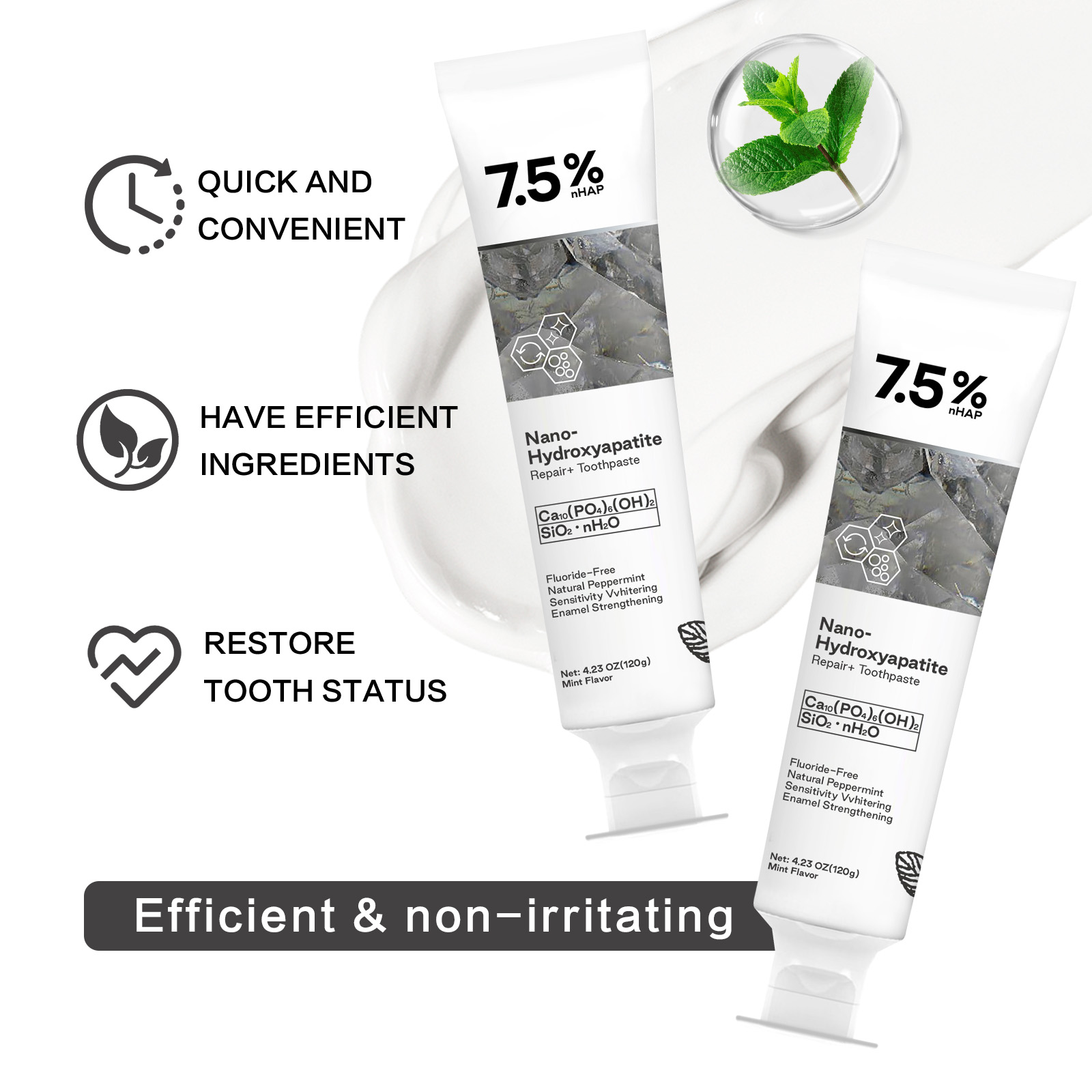 ยาสีฟันนาโนไฮดรอกซีอะพาไทต์ ขจ - Teeth Whitening Cream บทวิจารณ์และราคา