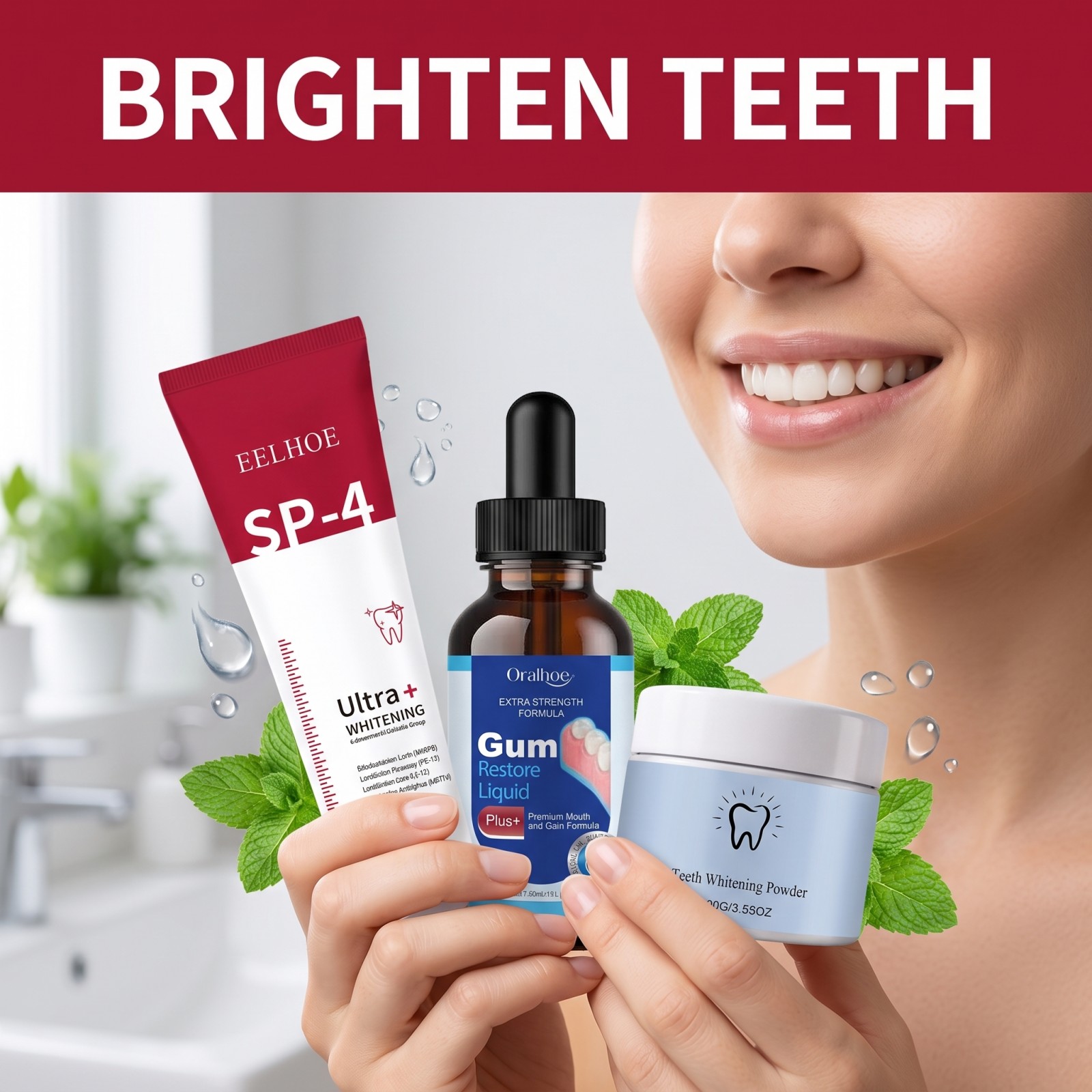 ชุดดูแลช่องปาก คอมโบเซ็ต ยาสีฟ - Teeth Whitening Flash บทวิจารณ์และราคา