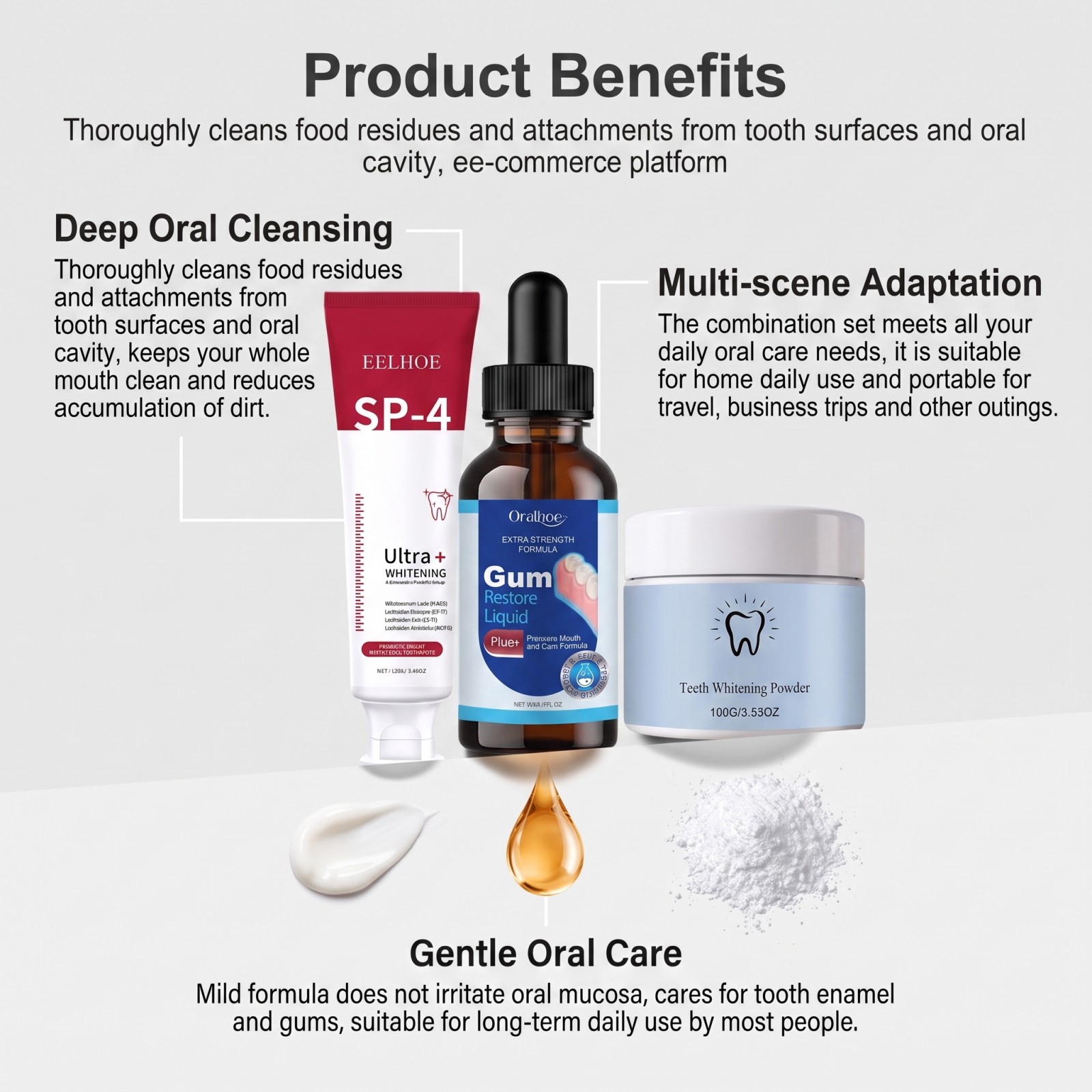 ชุดดูแลช่องปาก คอมโบเซ็ต ยาสีฟ - Teeth Whitening Flash บทวิจารณ์และราคา
