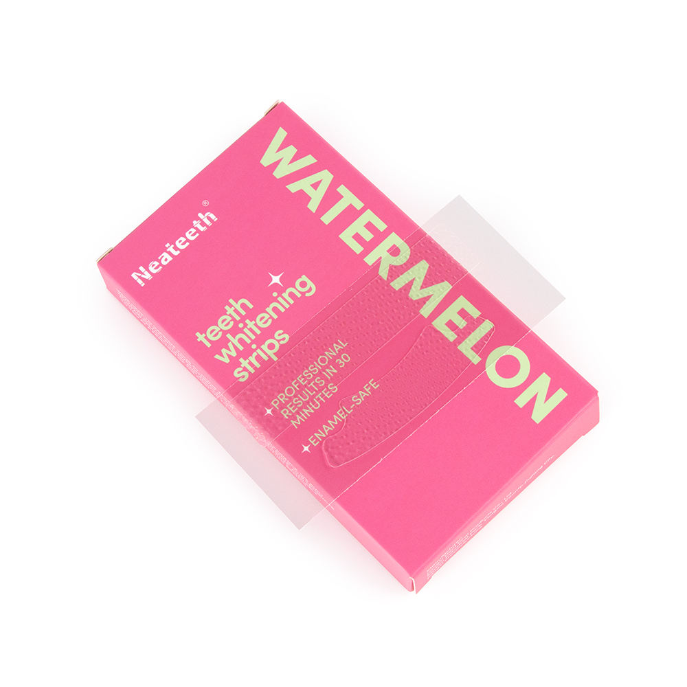 แผ่นฟอกสีฟันแบบผลไม้  รักษาฟัน - Teeth Whitening Logo บทวิจารณ์และราคา