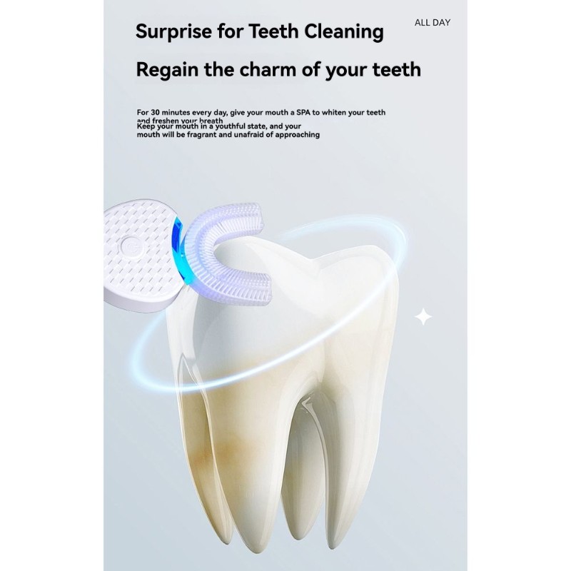 แปรงสีฟันไฟฟ้ารูปตัวยู Y59A สำ - Teeth Whitening Gum บทวิจารณ์และราคา