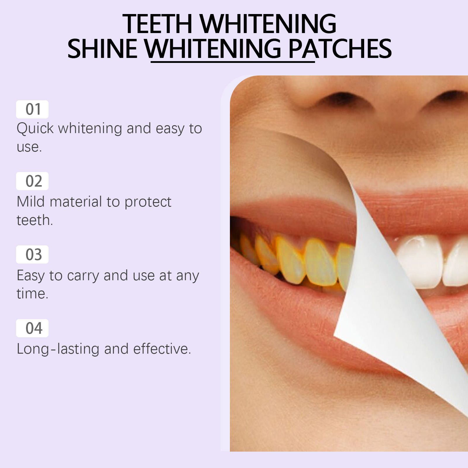 แผ่นฟอกสีฟันสีม่วง – ขจัดคราบพ - Teeth Whitening Flash บทวิจารณ์และราคา