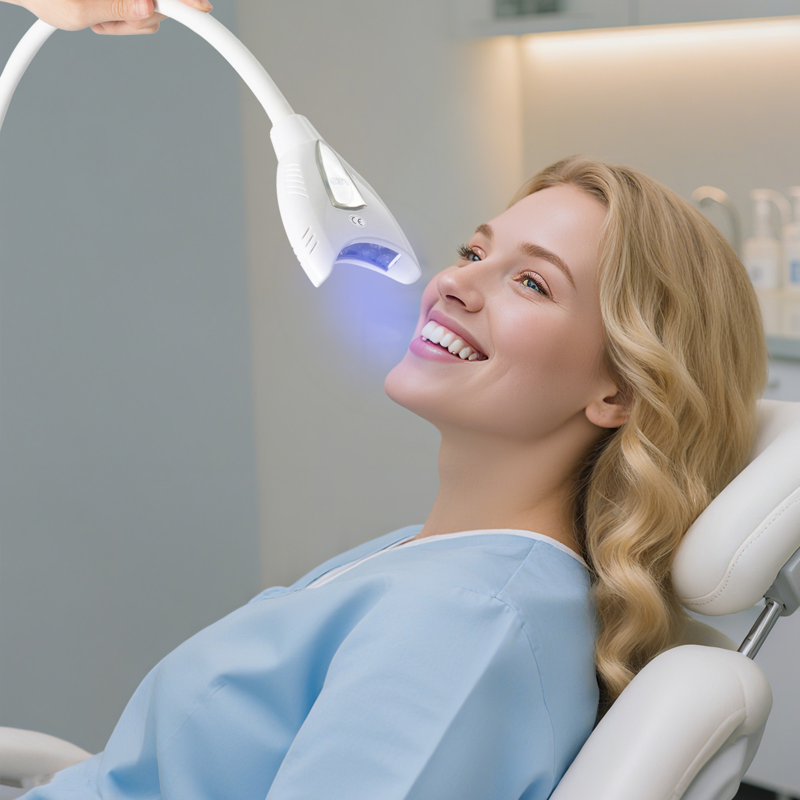 เครื่องฟอกสีฟันแบบปรับความสูงไ - Teeth Whitening Flash บทวิจารณ์และราคา