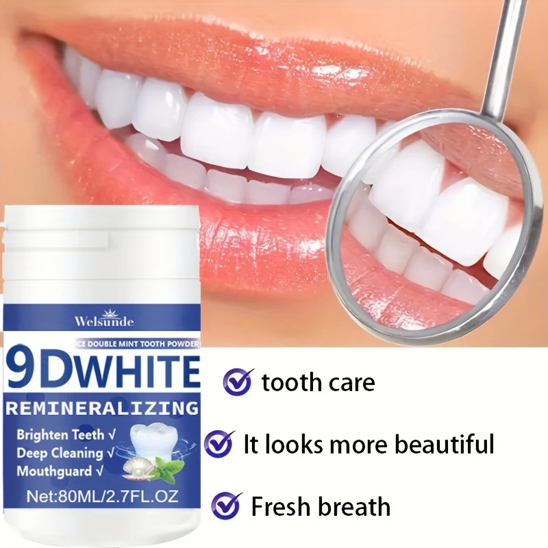 ผงฟันขาว 9D ไวท์ รีมิเนอรัลไลซ - Teeth Whitening Flash บทวิจารณ์และราคา