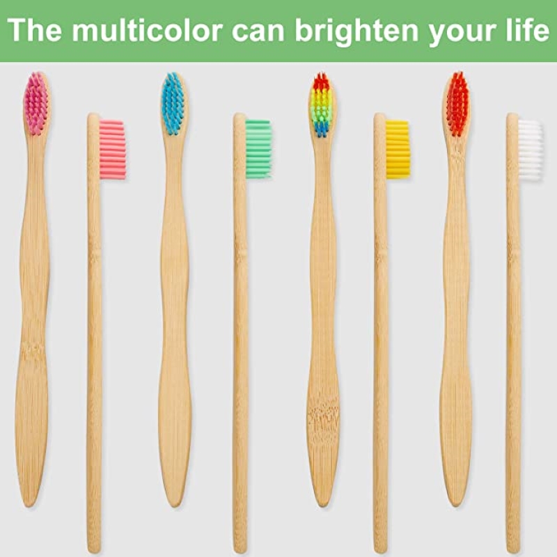 ชุดแปรงสีฟันไม้ไผ่ธรรมชาติหลาก - Teeth Whitening Logo บทวิจารณ์และราคา