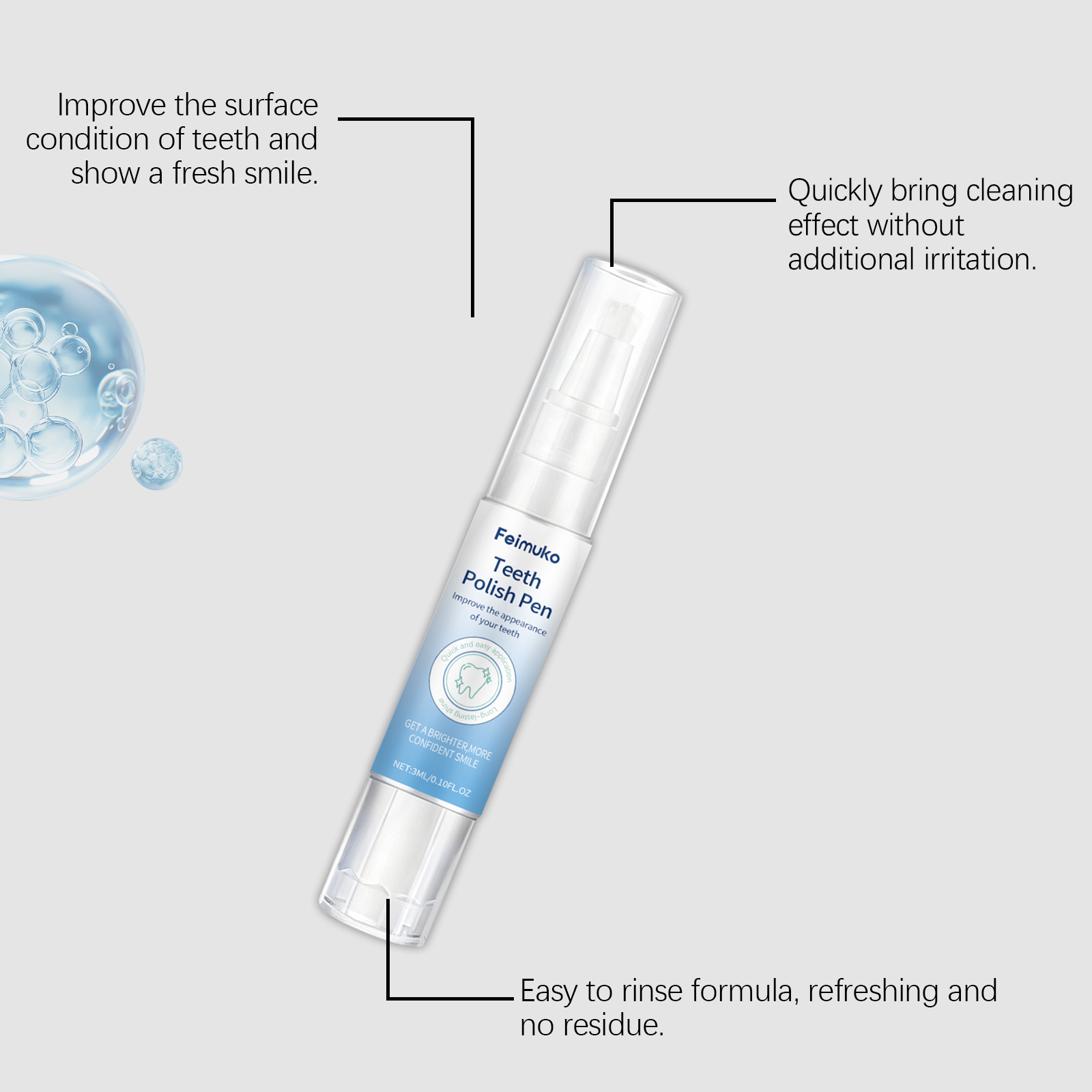 สีทาฟอกฟันขาวทันที สีทาฟันขาวต - Teeth Whitening Flash บทวิจารณ์และราคา