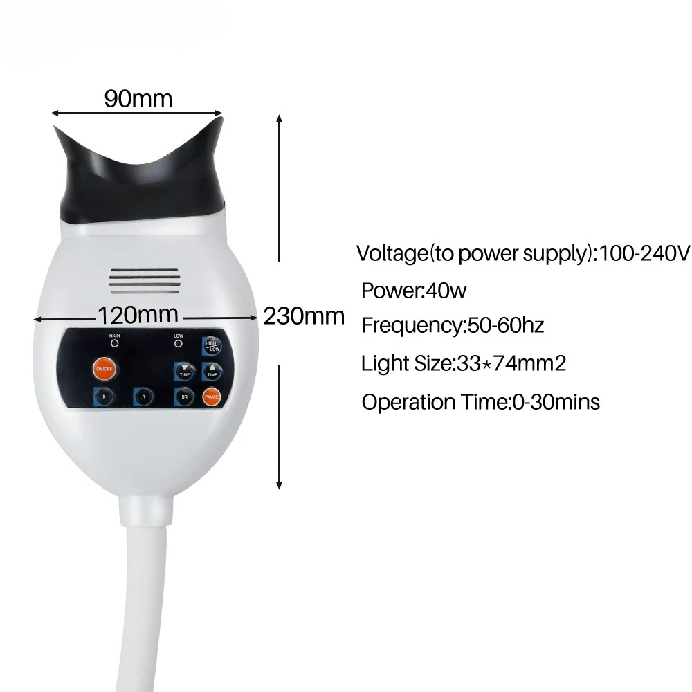 เครื่องเร่งฟอกสีฟัน LED ปรับได - Teeth Whitening Light บทวิจารณ์และราคา