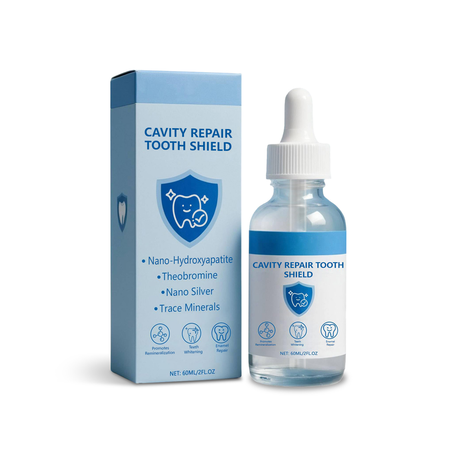 น้ำยาขัดฟันขาว 60 มล. ซ่อมแซมฟ - Teeth Whitening Products บทวิจารณ์และราคา