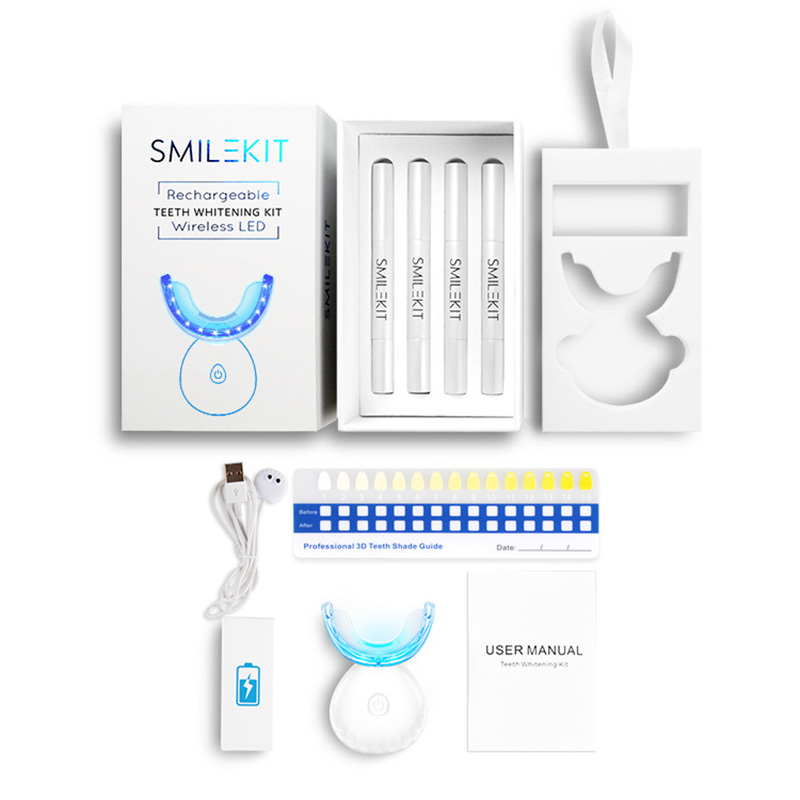 ใหม่ไฟฟ้าฟอกสีฟัน LED บ้านไร้ส - Teeth Whitening Uv บทวิจารณ์และราคา