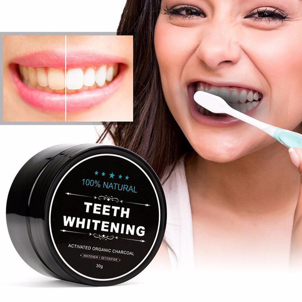 ผงถ่านกัมมันต์ออร์แกนิคสำหรับข - Teeth Whitening Activated Organic Charcoal บทวิจารณ์และราคา