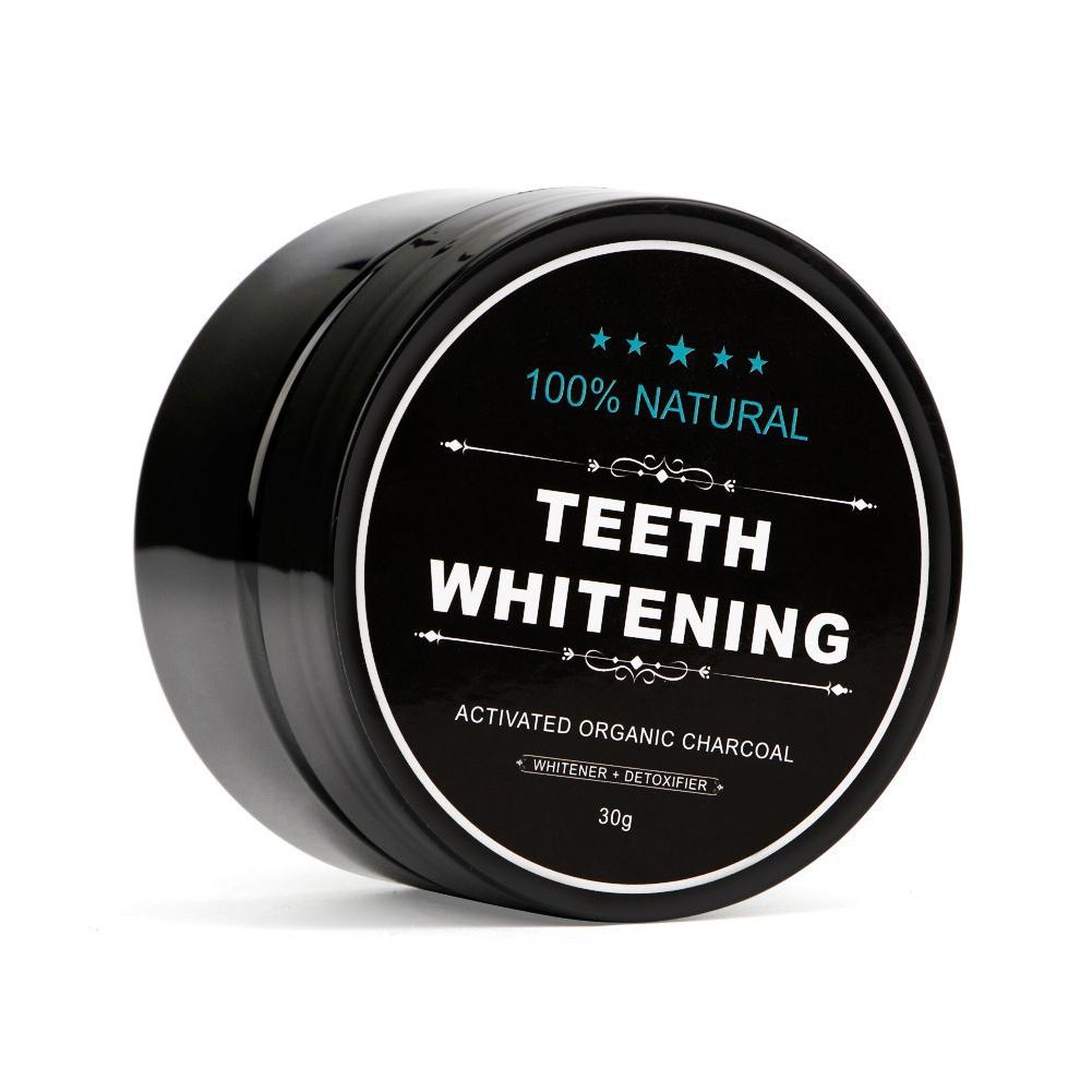 ผงฟอกสีฟันธรรมชาติถ่านกัมมันต์ - Teeth Whitening Activated Organic Charcoal บทวิจารณ์และราคา