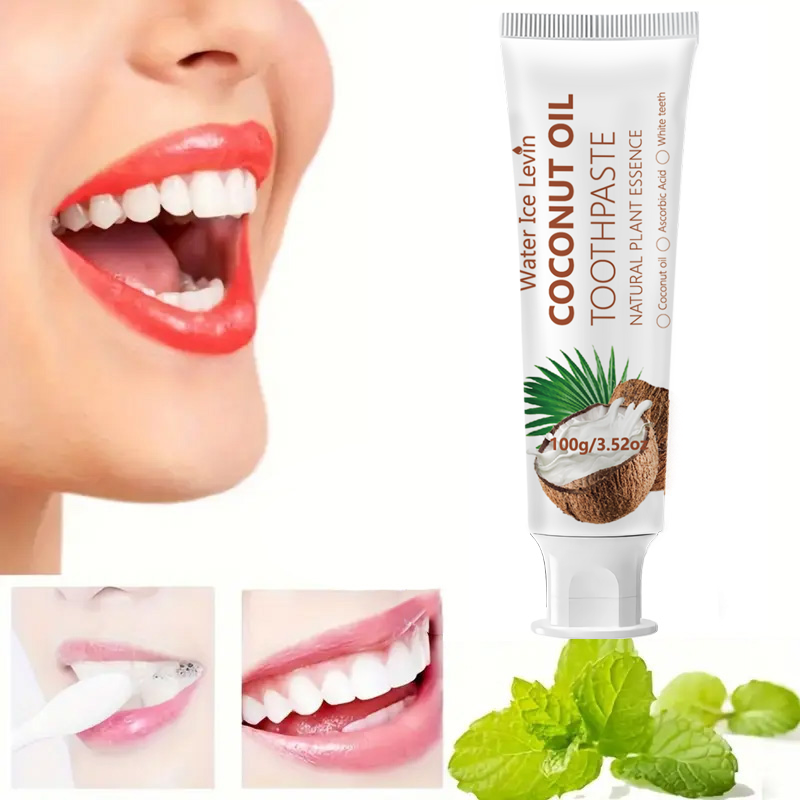 ยาสีฟันน้ำมันมะพร้าว 100 กรัม  - Teeth Whitening Cream บทวิจารณ์และราคา