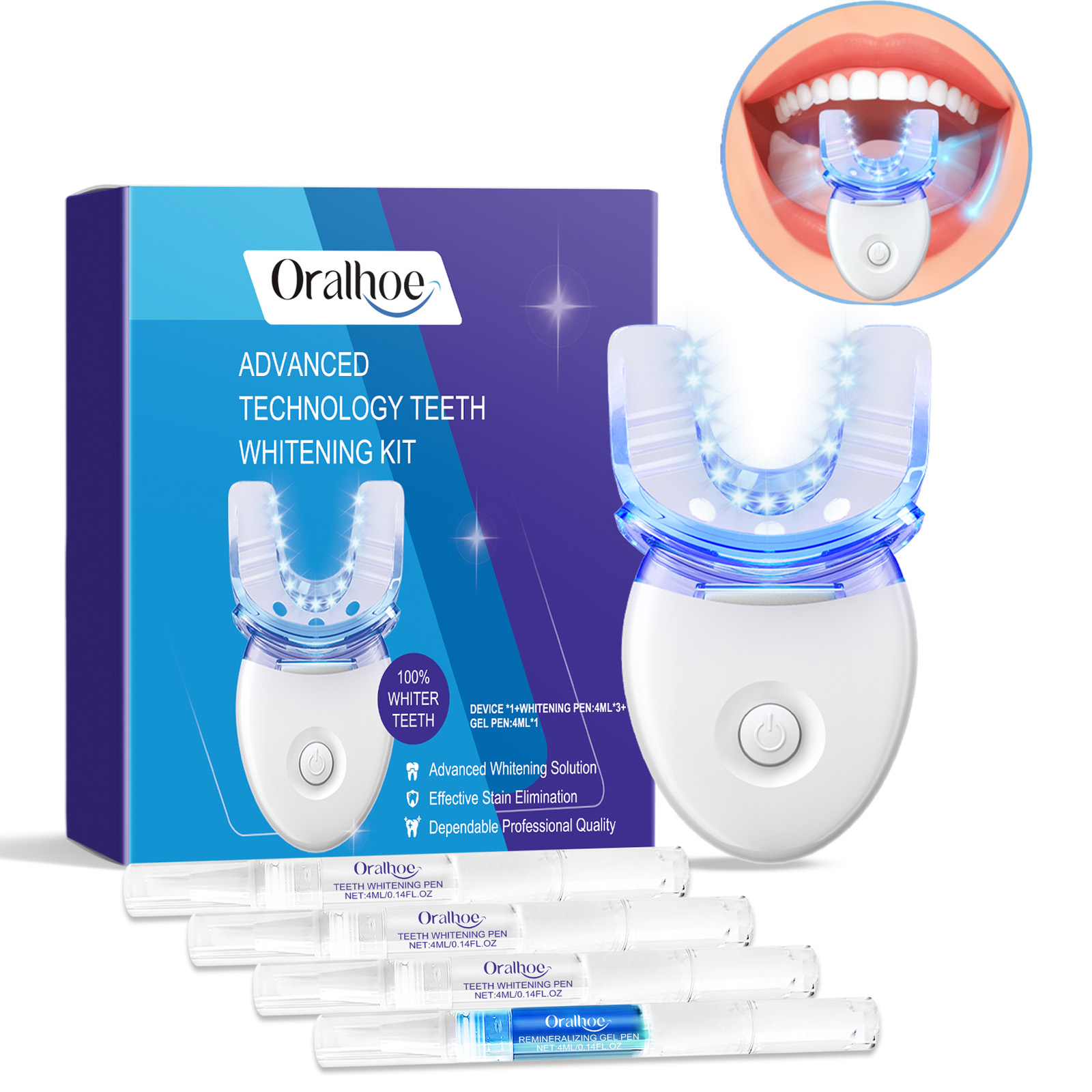 ชุดอุปกรณ์ฟอกสีฟันแบบมืออาชีพด - Teeth Whitening Cream บทวิจารณ์และราคา