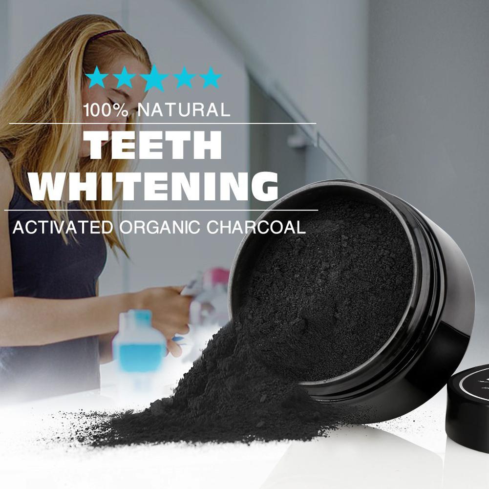 ผงถ่านกะทิและถ่านไม้ไผ่สำหรับฟ - Teeth Whitening Activated Organic Charcoal บทวิจารณ์และราคา