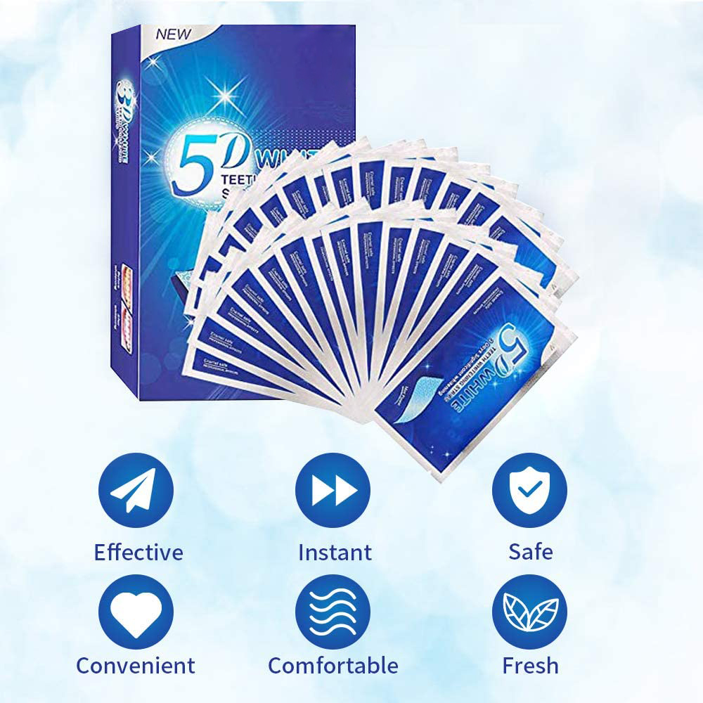 แผ่นฟอกสีฟันขาว 5D ไวท์เทนนิ่ง - Teeth Whitening Paste บทวิจารณ์และราคา