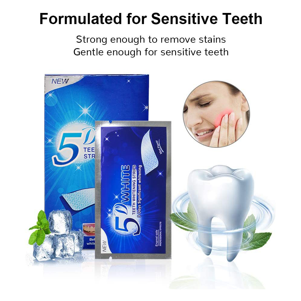 แผ่นฟอกสีฟันขาว 5D ไวท์เทนนิ่ง - Teeth Whitening Paste บทวิจารณ์และราคา