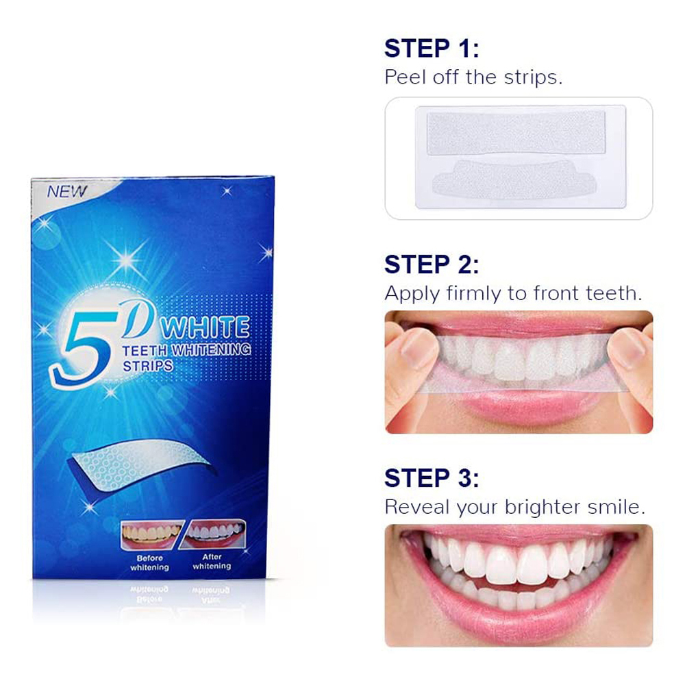 แผ่นฟอกสีฟันขาว 5D ไวท์เทนนิ่ง - Teeth Whitening Paste บทวิจารณ์และราคา