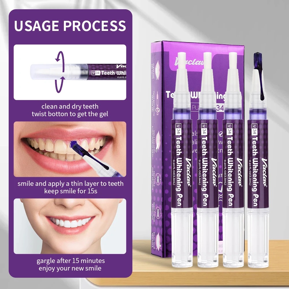 วาคลาฟ V34 ปากกาเจลฟอกสีฟันสีม - Teeth Whitening Paste บทวิจารณ์และราคา