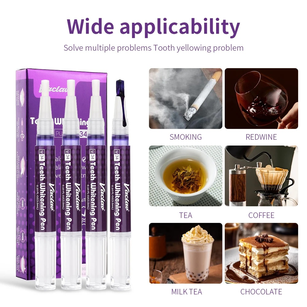 วาคลาฟ V34 ปากกาเจลฟอกสีฟันสีม - Teeth Whitening Paste บทวิจารณ์และราคา