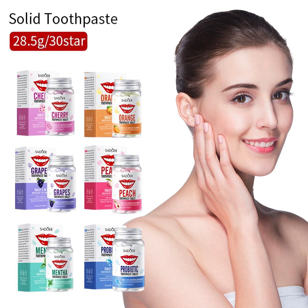 Mint Solid ยาสีฟันเม็ด Mint รส - Teeth Whitening Cream บทวิจารณ์และราคา